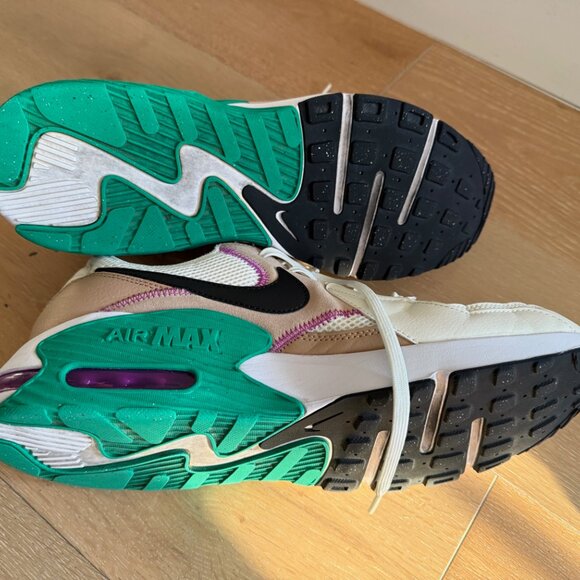 Nike Air Max Excee Mens Shoes Size 12, Sail/Black/Hemp/Stadium Green main image 4